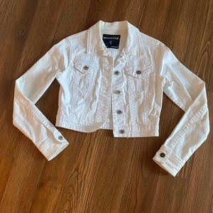 White jean jacket